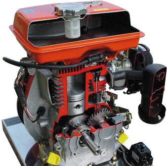 单缸柴油发动机模型